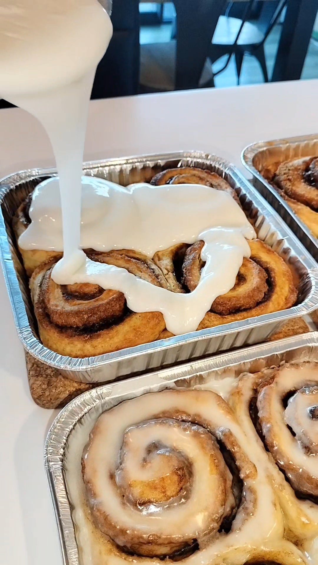 Slow Fermented Sourdough Cinnamon Rolls with Vanilla Glaze